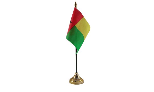 Guinea-Bissau Table Flags